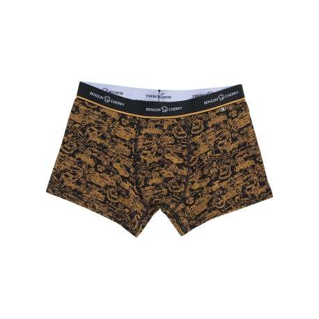 Lot de 2 boxers classiques en coton multicolores avec logo de la marque - Image 2