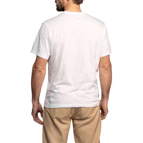 T-shirt Bell en coton blanc à coupe droite pourvu d'un col rond - Image 2