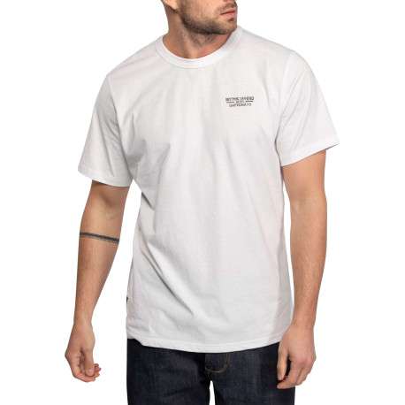 T-shirt Jerry en coton blanc à coupe droite pourvu d'un col rond