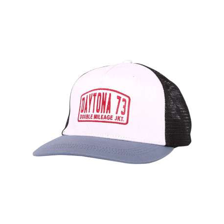 Casquette Berkeley en coton blanche et noire ornées de broderies à l'avant