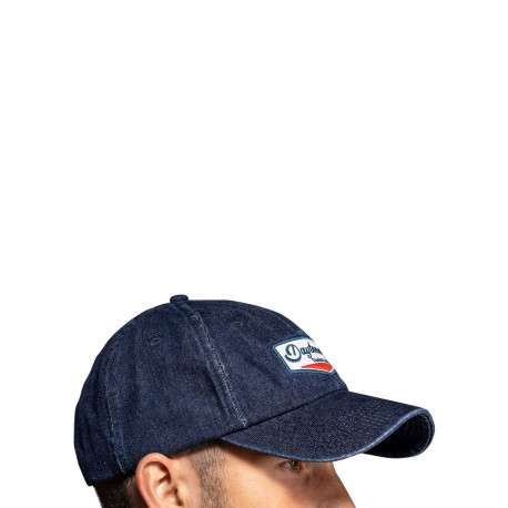 Casquette Roswell en coton bleue denim pourvue du patch de la marque - Image 3