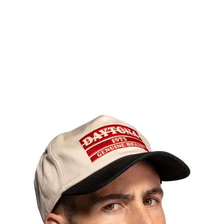 Casquette Glendive en coton écrue pourvue de broderies à l'avant