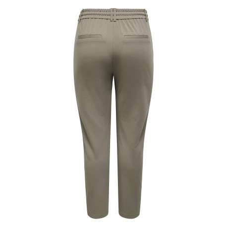 Pantalon jogging olive uni pourvu d'une coupe slim et d'une taille intermédiaire - Image 2
