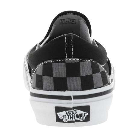 Baskets skate noires en cuir à talon plat avec des soufflets élastiqués - Image 6