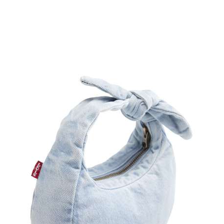 Sac porté mains en coton stone uni avec une fermeture zippée - Image 4