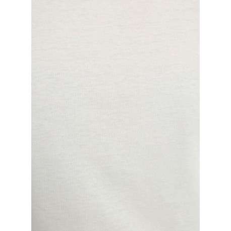 T-shirt blanc uni avec une coupe droite et des manches courtes - Image 2