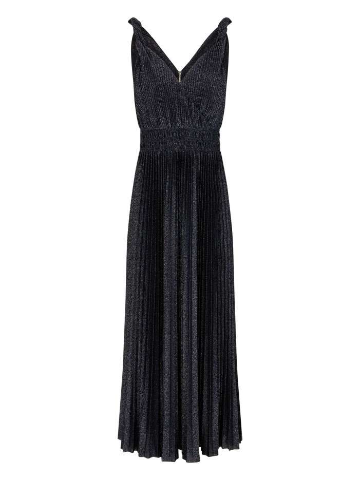 Robe longue marine unie...