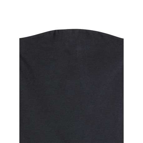 Débardeur noir ajusté avec un col drapé avec épaules dénudées - Image 2