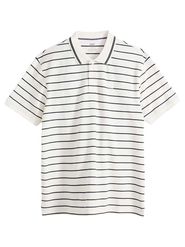 Polo en coton blanc à...