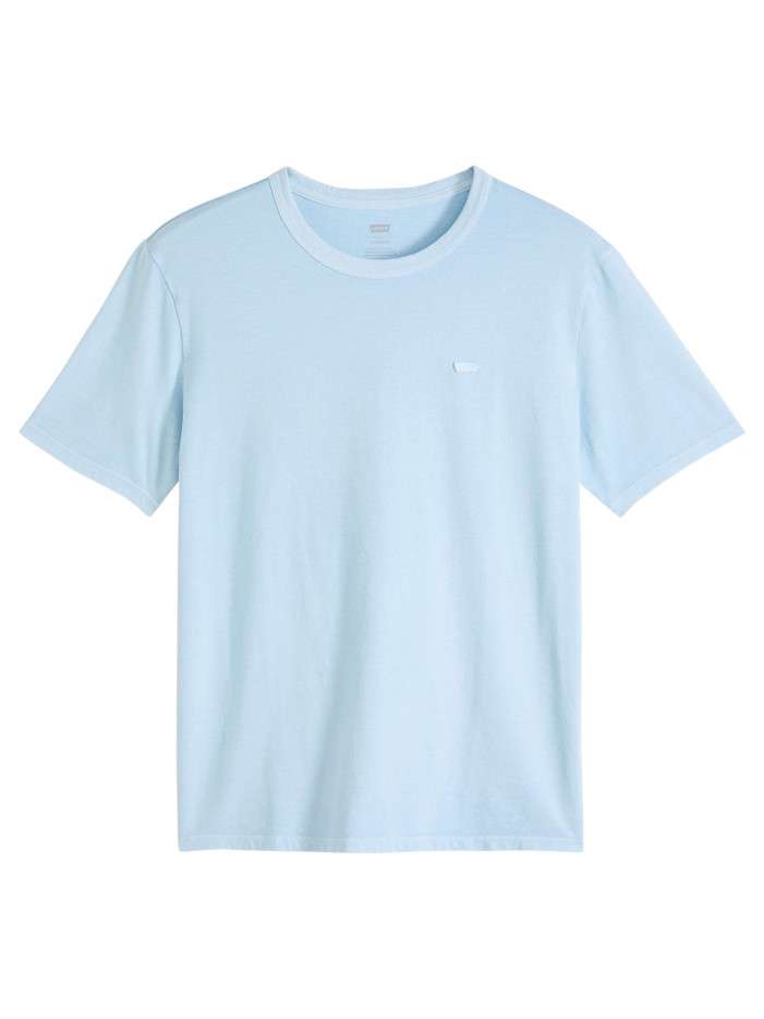 T-shirt en coton ciel uni...