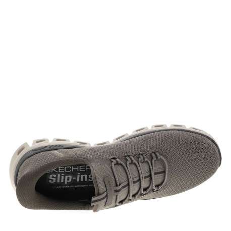 Baskets running brunes avec une semelle plate et une fermeture slip-on - Image 4