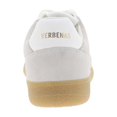 Tennis en cuir blanches avec un talon plat et pourvu de lacets - Image 6