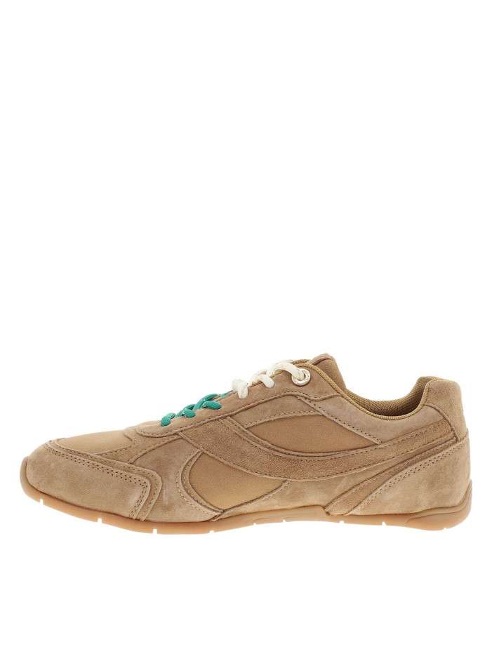 Baskets running en cuir...