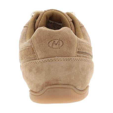 Baskets running en cuir camel avec un talon plat et des lacets - Image 6