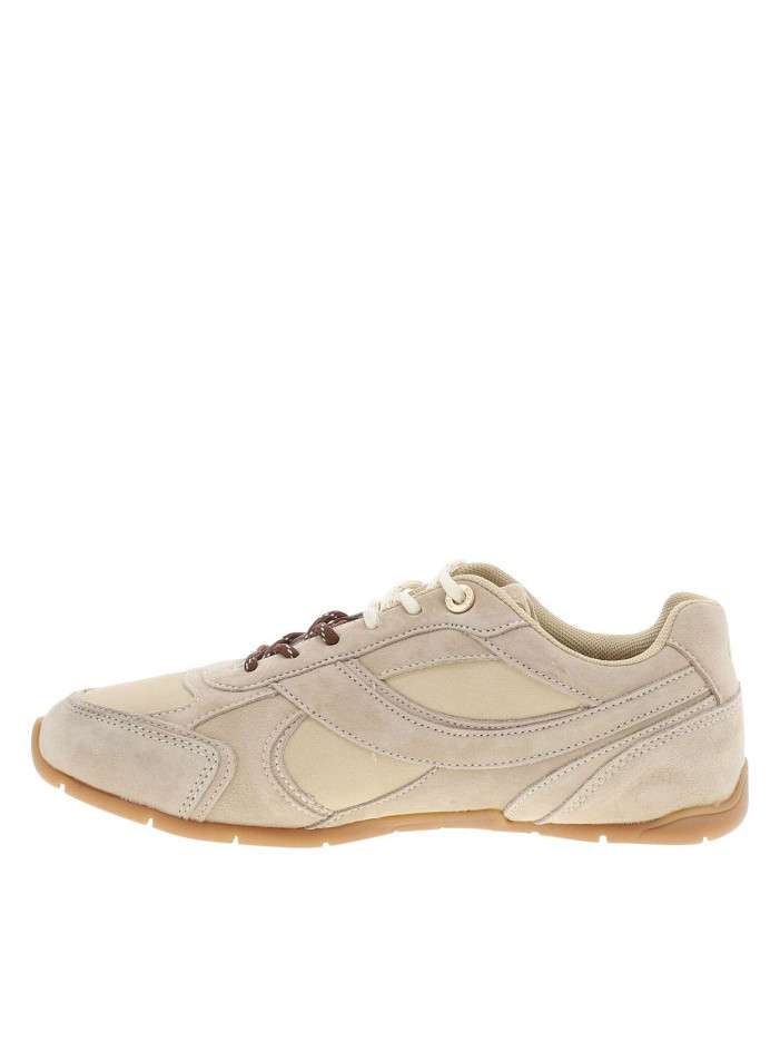 Baskets running en cuir...