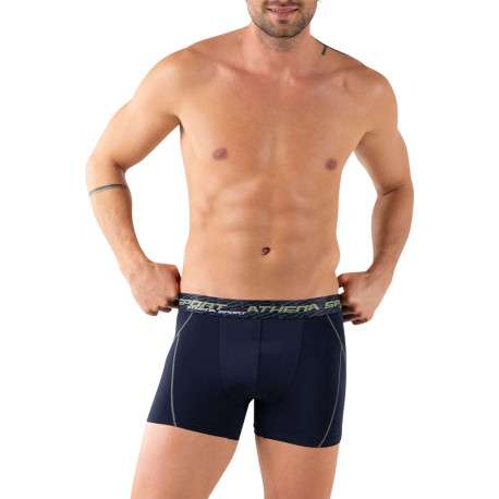 Lot de 3 boxers multicolores unis pourvus d'une taille élastiquée - Image 2