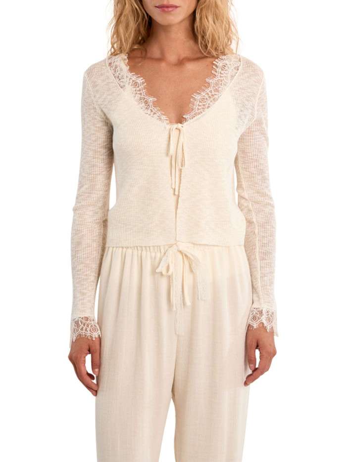 Gilet blanc uni pourvu...