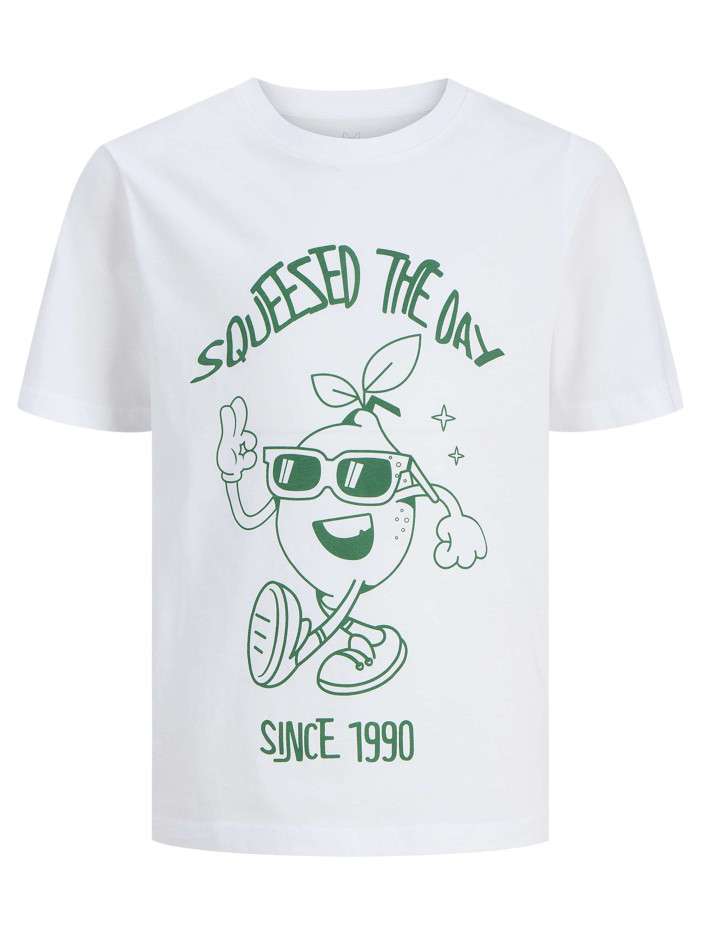 T-shirt en coton blanc uni...