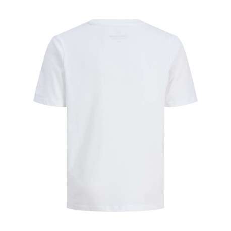 T-shirt en coton blanc uni pourvu d'un imprimé citron et d'un col rond - Image 2