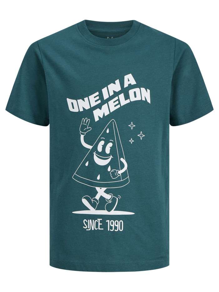 T-shirt en coton pétrole...