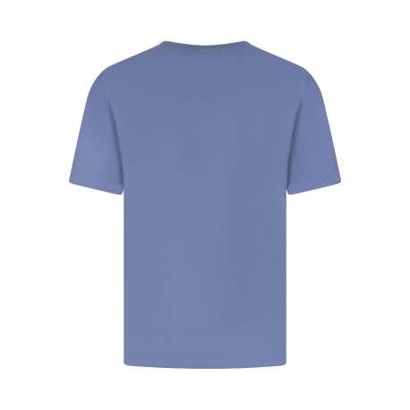 T-shirt en coton ciel imprimé avec une coupe droite et un col rond - Image 2