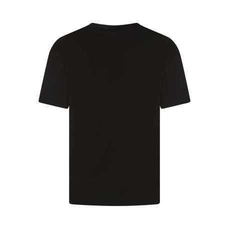 T-shirt Sherbrooke en coton noir à coupe droite pourvu d'un col rond - Image 2