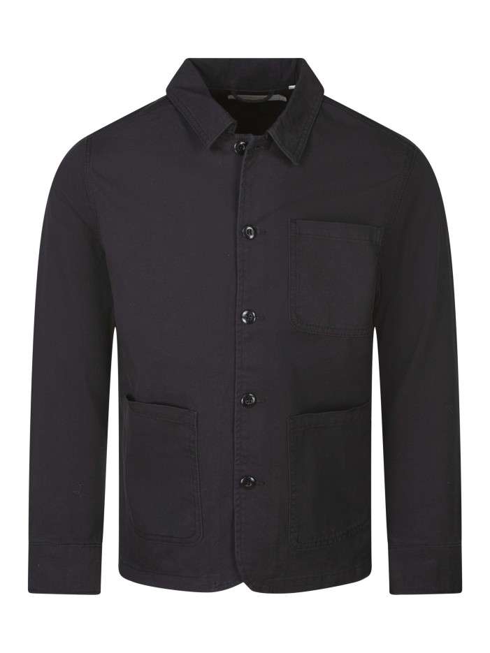 Surchemise en coton noire...