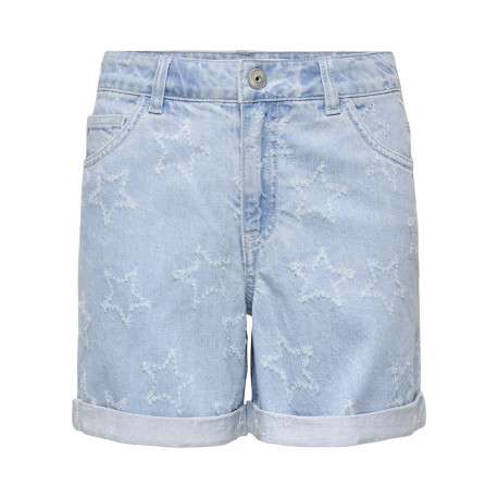 Short stone à motifs pourvu d'une coupe droite et de multiples poches