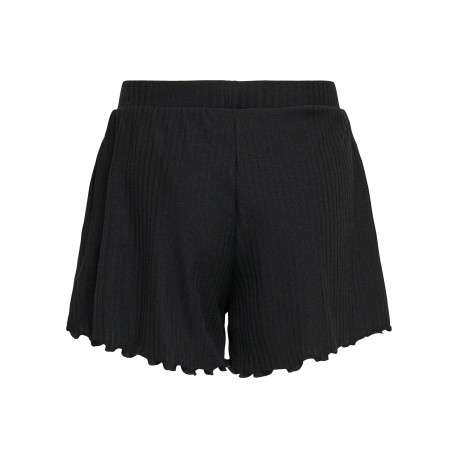 Short chino noir uni pourvu d'une taille intermédiaire et d'une coupe fluide - Image 2
