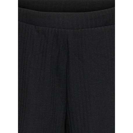 Short chino noir uni pourvu d'une taille intermédiaire et d'une coupe fluide - Image 7