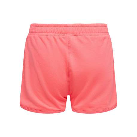 Short jogging en coton biologique corail uni pourvu d'une coupe droite - Image 2