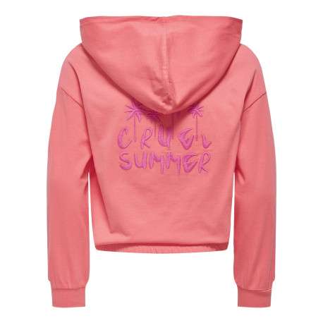 Sweat en coton biologique corail uni pourvu de manches longues - Image 2