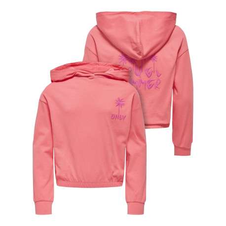 Sweat en coton biologique corail uni pourvu de manches longues - Image 3
