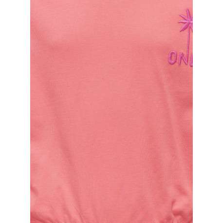 Sweat en coton biologique corail uni pourvu de manches longues - Image 4