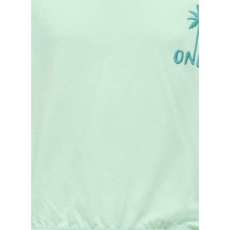 Sweat en coton biologique vert d'eau uni pourvu de manches longues - Image 4