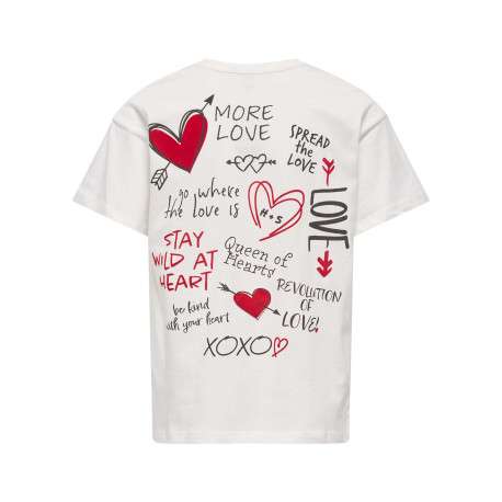 T-shirt en coton biologique blanc uni pourvu d'un col rond et d'une coupe droite - Image 2