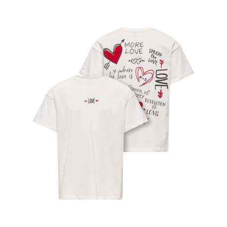 T-shirt en coton biologique blanc uni pourvu d'un col rond et d'une coupe droite - Image 3