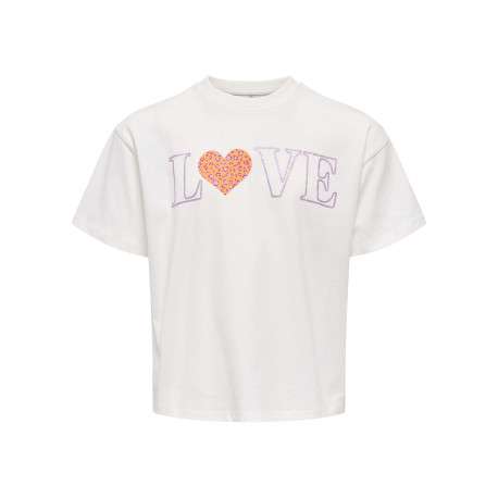 T-shirt en coton biologique blanc uni avec un col rond et une coupe droite
