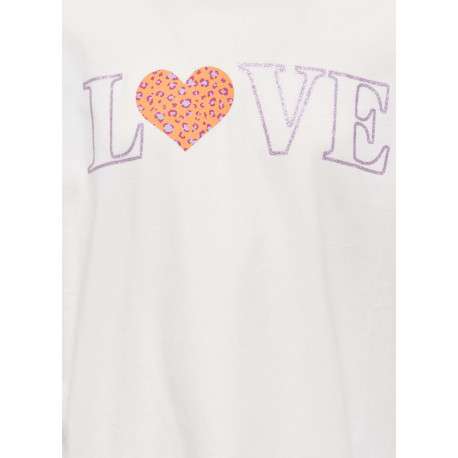 T-shirt en coton biologique blanc uni avec un col rond et une coupe droite - Image 3