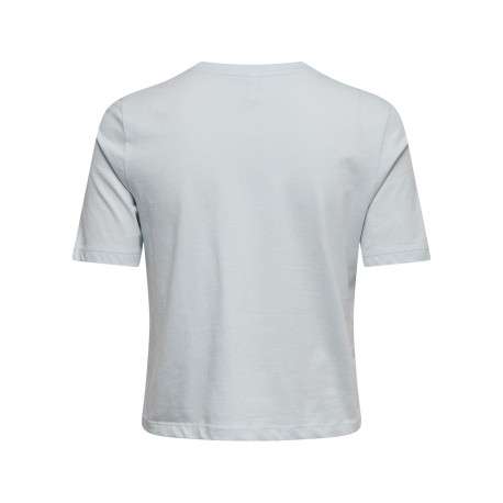 T-shirt en coton biologique ciel uni avec des manches courtes - Image 2