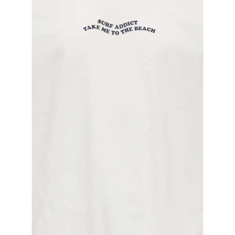 T-shirt en coton biologique blanc uni avec un imprimé citron - Image 3