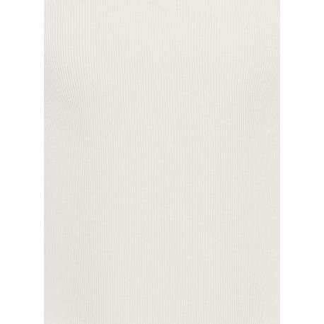 Débardeur en coton biologique blanc uni pourvu d'une coupe ajustée - Image 3