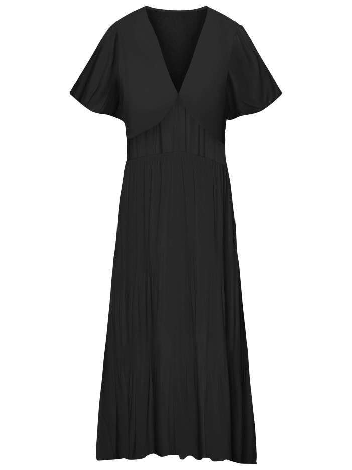 Robe longue noire unie...