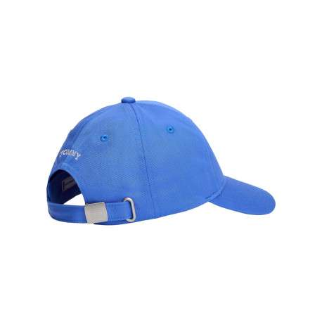 Casquette bleue unie en coton pourvu d'une fermeture strapback - Image 2