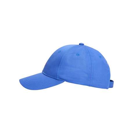 Casquette bleue unie en coton pourvu d'une fermeture strapback - Image 3