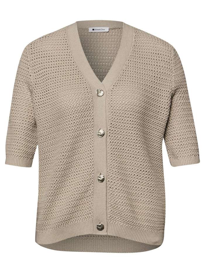 Gilet taupe uni en coton...