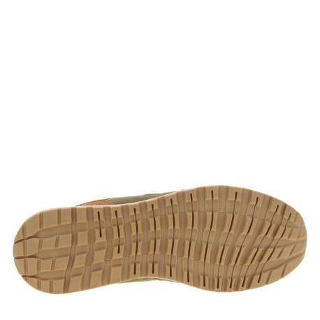Baskets kaki à semelle plate avec un patch de la marque sur la languette - Image 5