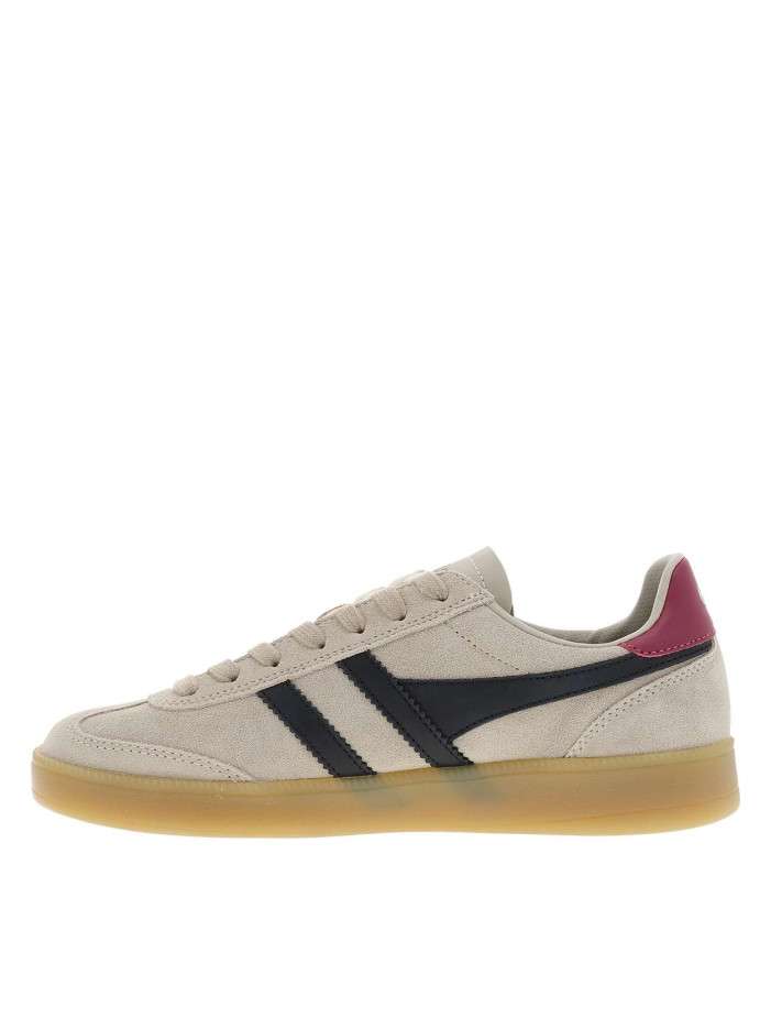 Tennis beiges en cuir...
