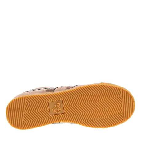Tennis roses nubuck en cuir avec un talon plat et des lacets - Image 5