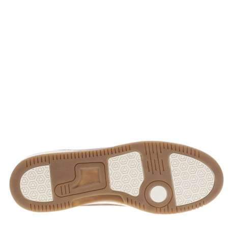 Tennis cognac à semelle plate avec une fermeture à lacets et un zip latéral - Image 5